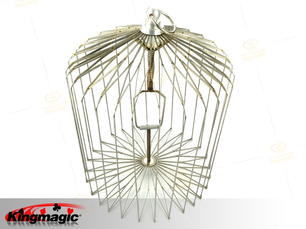 Appearing Bird Cage Large (silver) - Click Image to Close