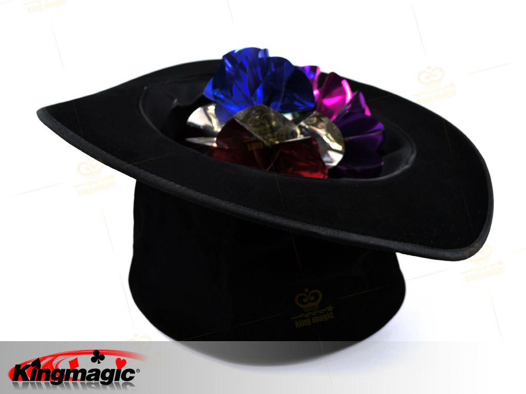 Folding Top Hat - black - Click Image to Close