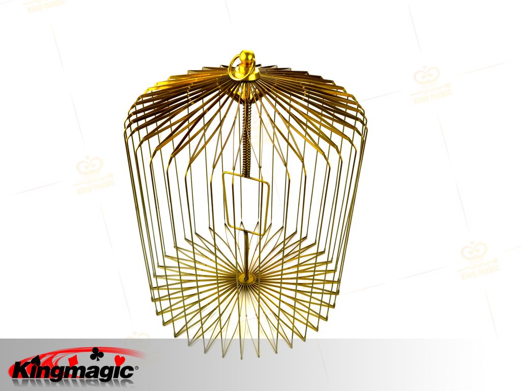 Appearing Bird Cage Medium (Gold)