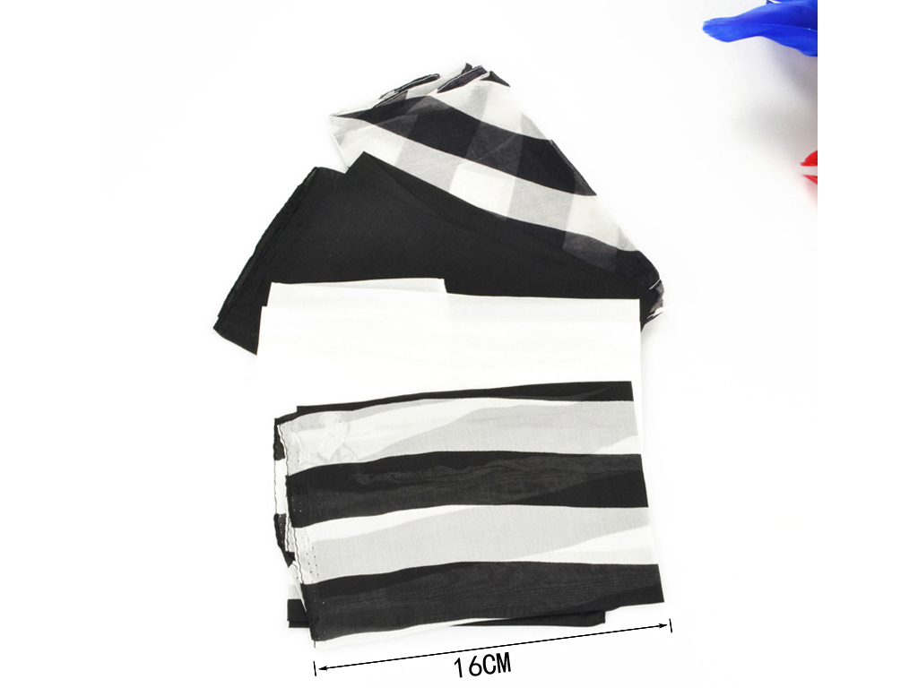 Zebra Silk Set (Black And White, 60cm)