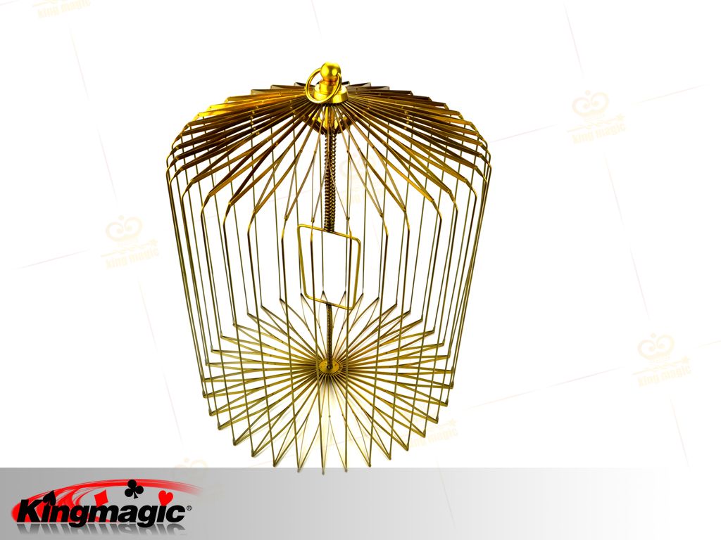 Appearing Bird Cage large (Gold) - Click Image to Close