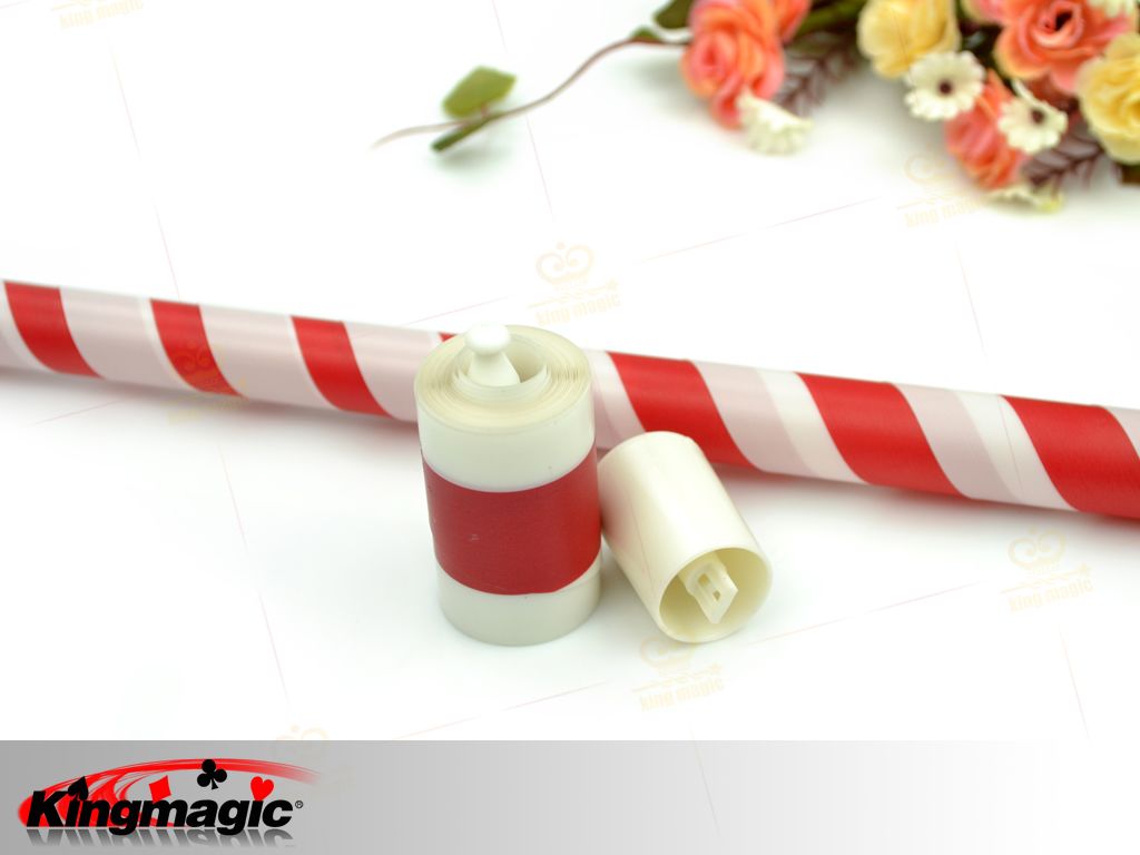 Plastic Vanishing Cane (Red White) - Click Image to Close