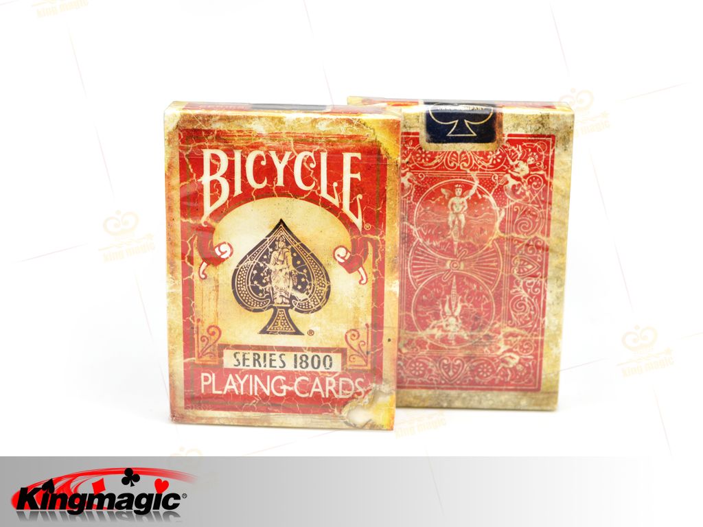 MagicMakers Bicycle Faded Deck (Red) - Click Image to Close