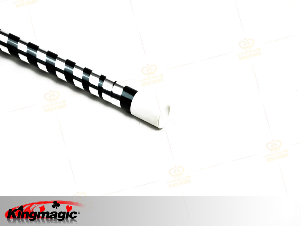 Plastic Vanishing Cane (Black White) - Click Image to Close