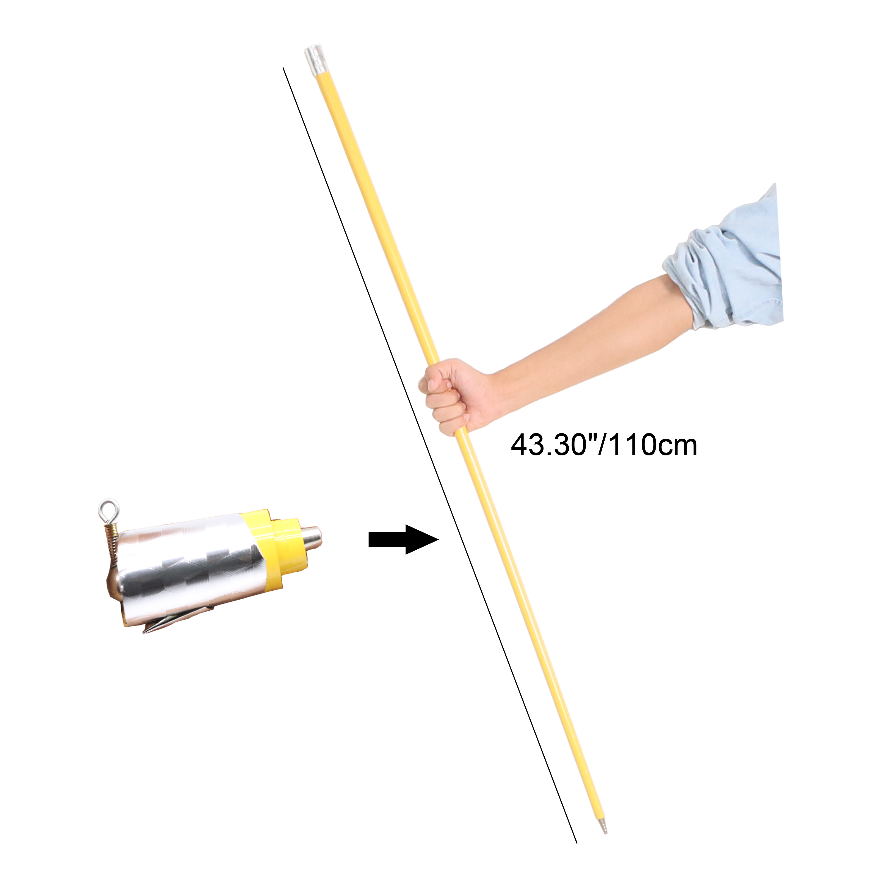 Mahka Appearing Cane (Yellow) Metal