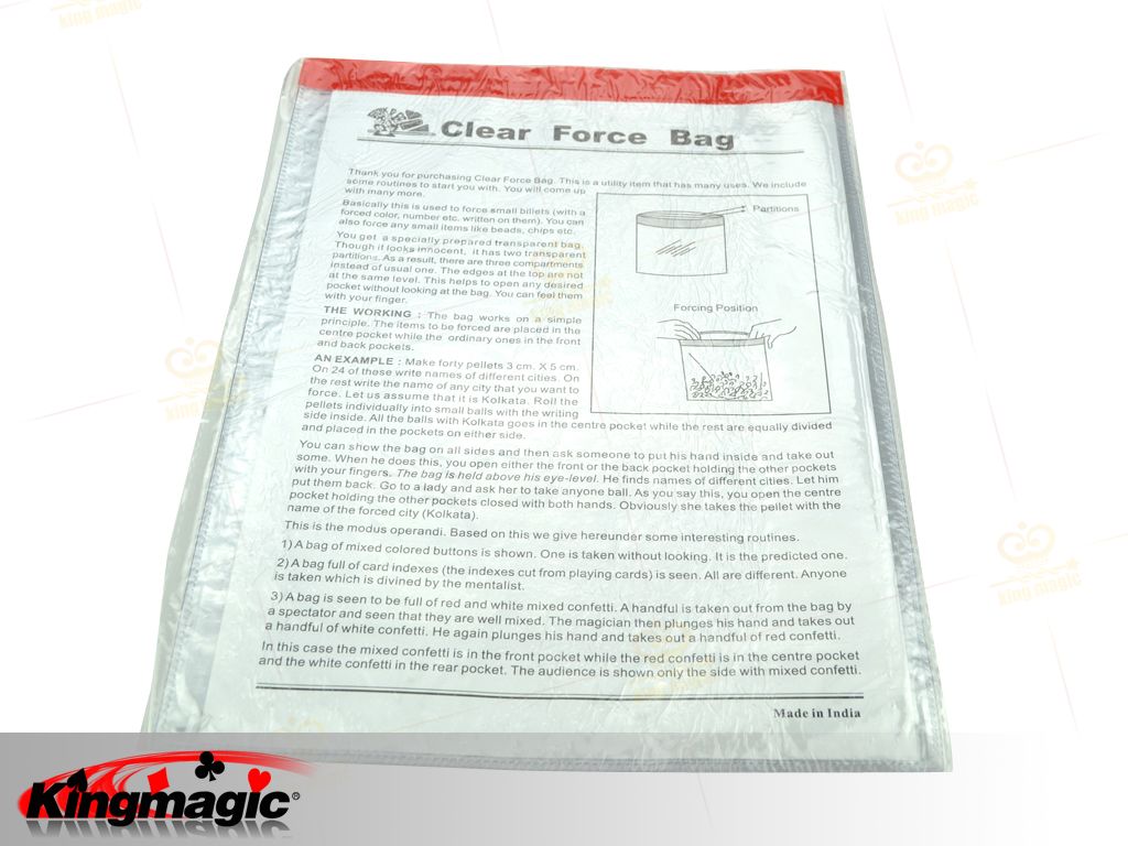 Clear Force Bag - Click Image to Close