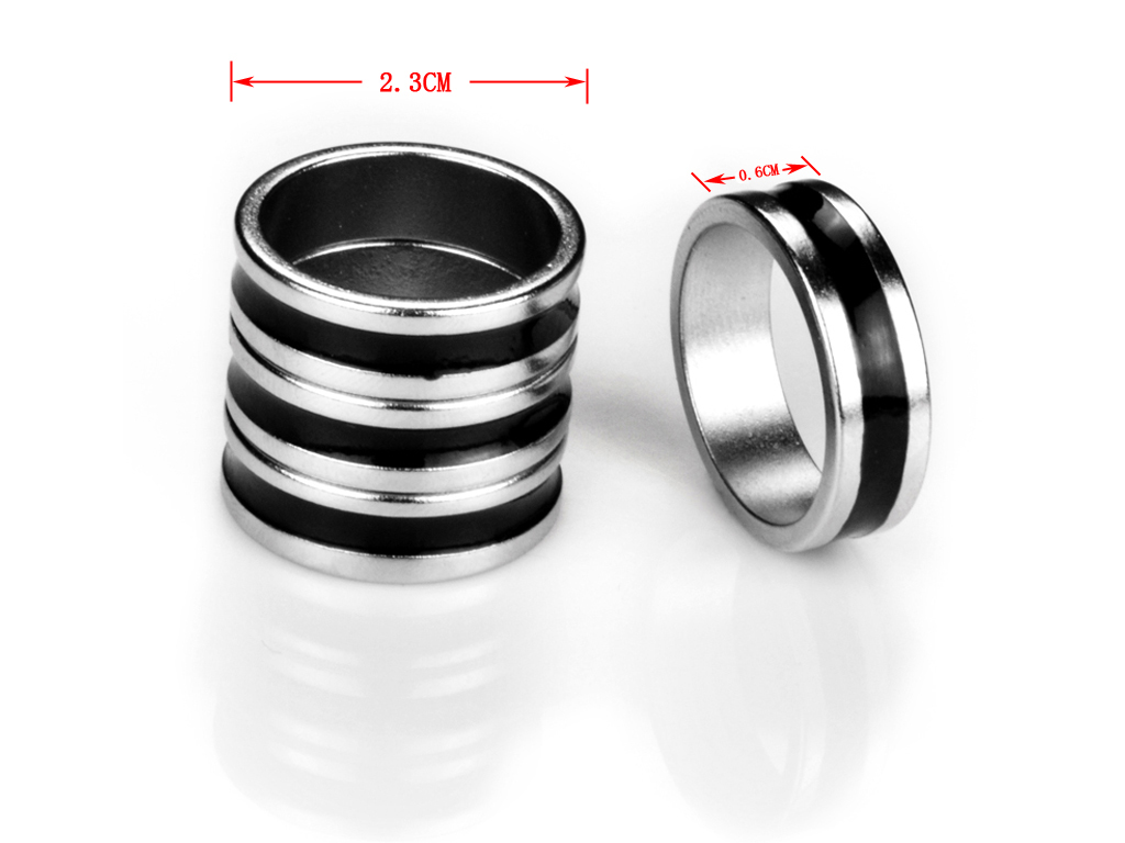 PK Ring Dual Black Line 19mm (Medium)