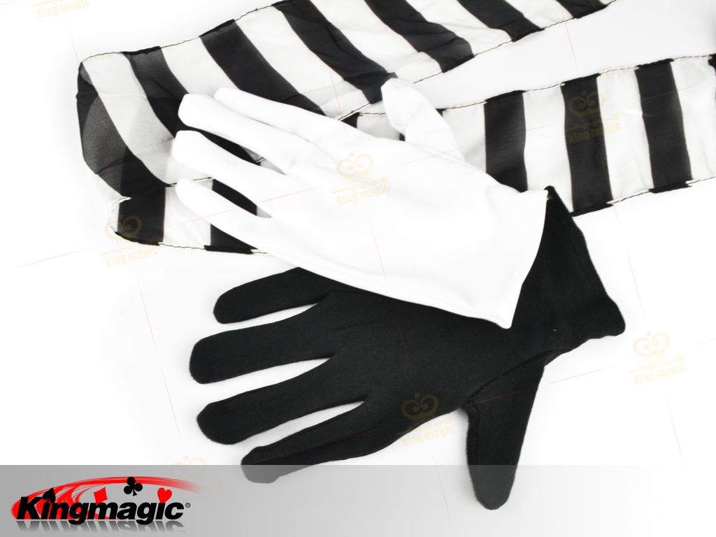 Black And White Gloves To Streamer